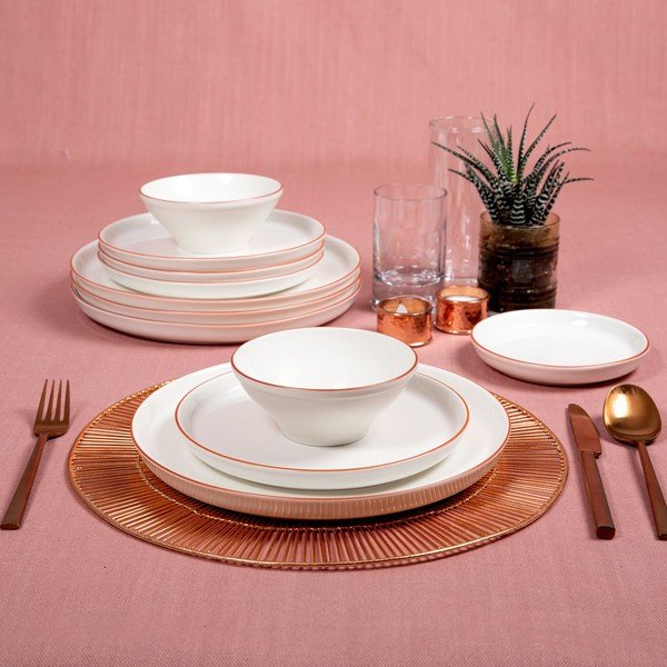 16-częściowy zestaw porcelanowych naczyń Güral Porselen Classical-image-1