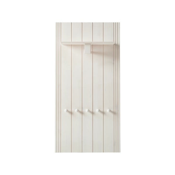 Biały zestaw do przedpokoju z litego drewna sosnowego 60x120x25 cm Anita – Støraa