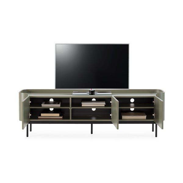 Zielona szafka pod TV 180x55x40 cm Willa – MOME-image-3