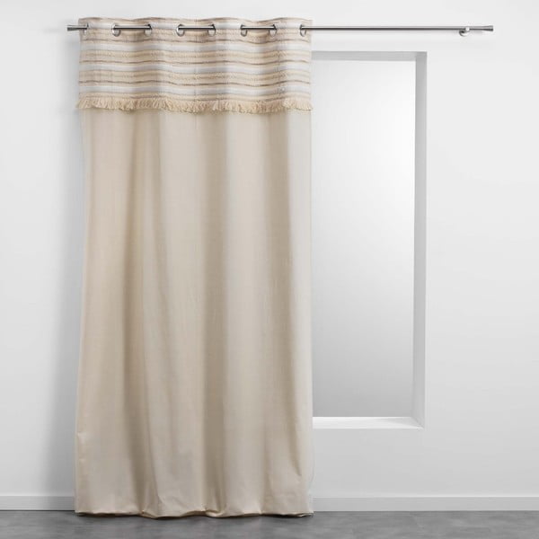 Bawełniana zasłona w naturalnym kolorze 140x240 cm Atlas – douceur d'intérieur