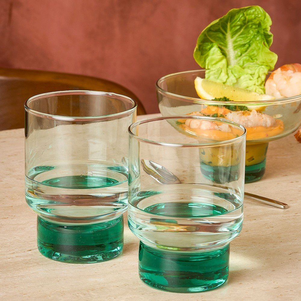 Szklanki zestaw 6 szt. ze szkła z recyklingu 370 ml Revera – BonBistro (zdjęcie 7)