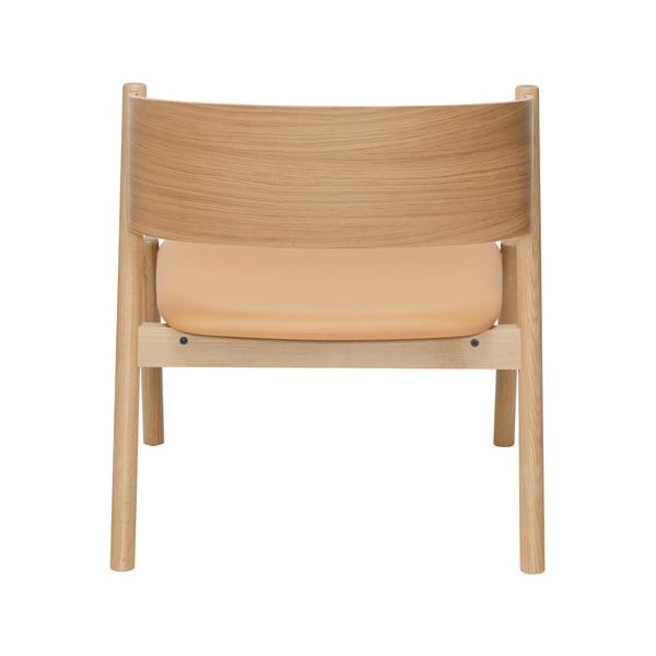 Jasnobrązowy fotel Oblique – Hübsch-image-3
