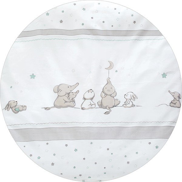 Jasnoszary kojec dla dzieci 119x104 cm Sternenzauber – Roba-image-3