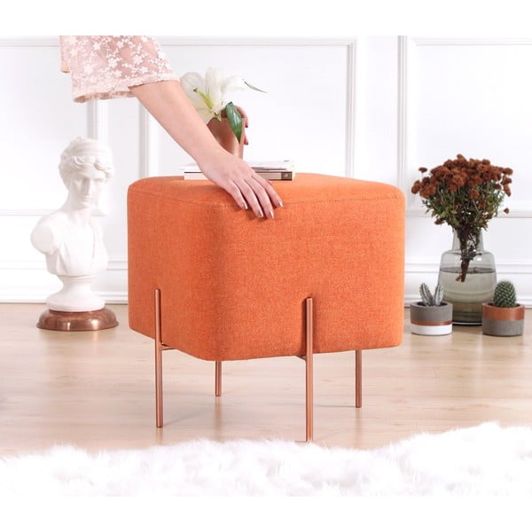 Pomarańczowy puf Copper – Artie-image-4