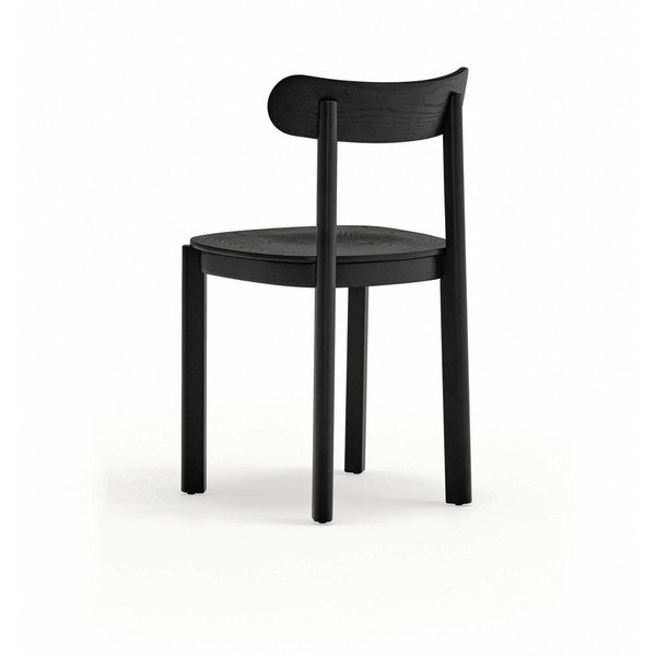 Czarne krzesło w dekorze jesionu Nara – Teulat-image-4