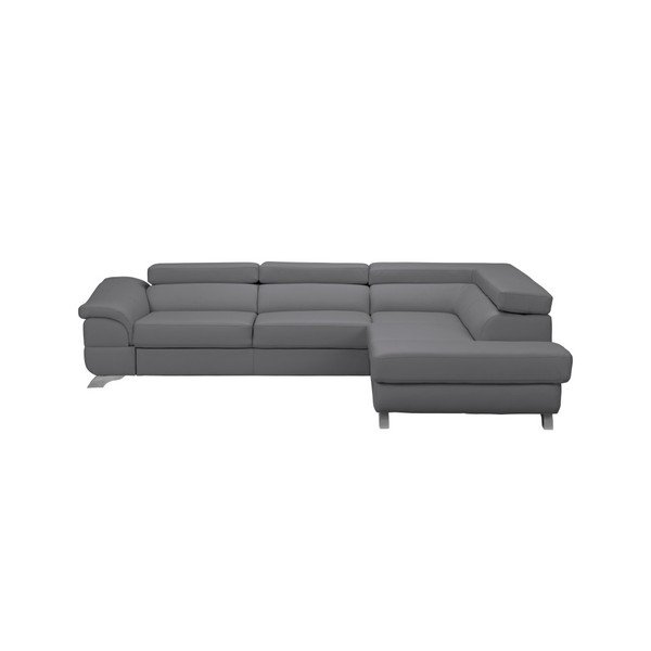 Szara prawostronna rozkładana sofa ze schowkiem Windsor & Co Sofas Gamma-image-1