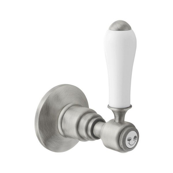 Podtynkowy przełącznik do baterii wannowej w kolorze matowego srebra Antea – Sapho