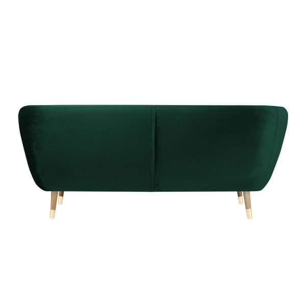 Ciemnozielona aksamitna sofa Mazzini Sofas Benito, 188 cm-image-4