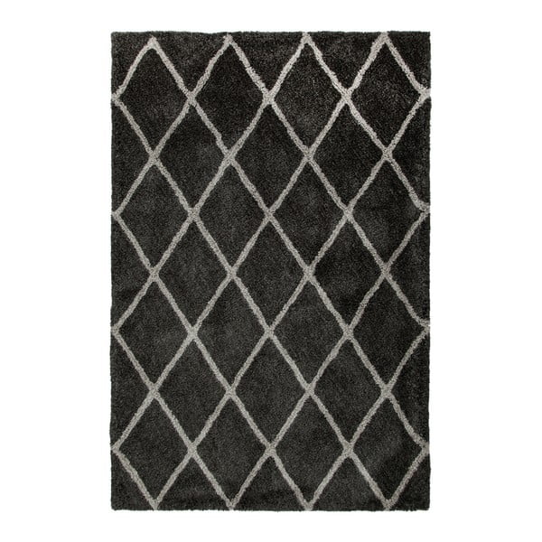 Czarny dywan wykonany ręcznie Obsession My Feel Me Fee Ston, 80x150 cm