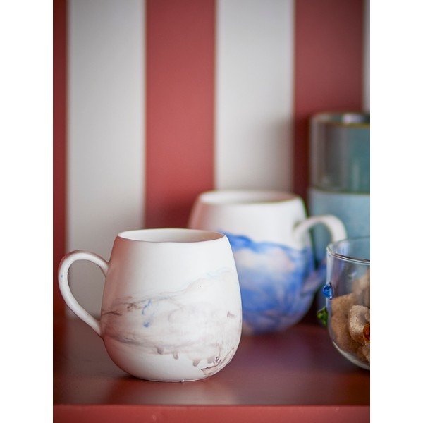 Kremowe kamionkowe kubki zestaw 4 szt. 250 ml Lyre – Bloomingville-image-3