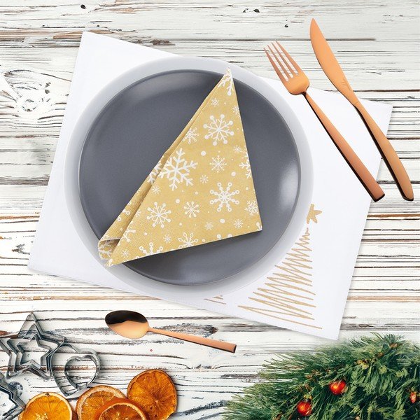 Bawełniana mata stołowa ze świątecznym motywem 25x35 cm Stromek – Orion-image-2