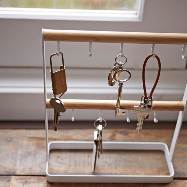 Biały wieszak na klucze YAMAZAKI Tosca-image-3