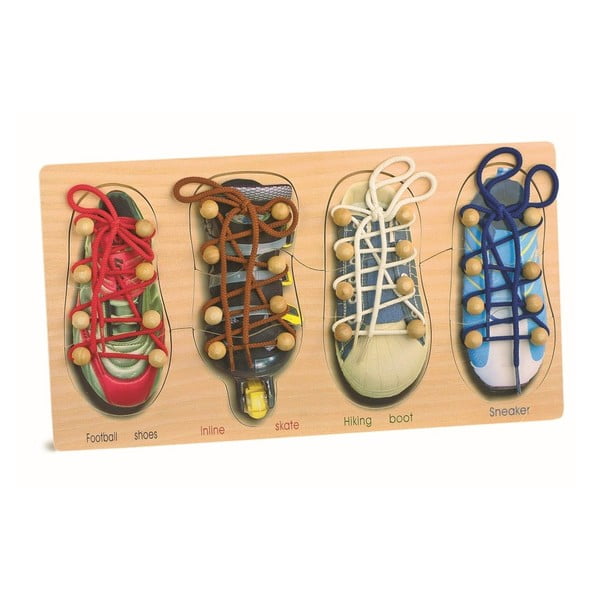 Komplet butów do nauki wiązania sznurówek Legler Tryshoes