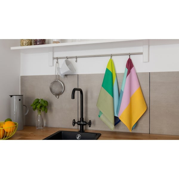 Zestaw 2 bawełnianych ścierek kuchennych Remember No. 22, 50 x 70 cm-image-1