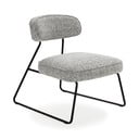 Czarno-biały fotel Elon – Marckeric