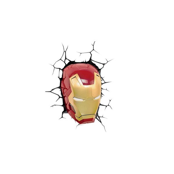 Dziecięca naścienna lampka 3D IronMan