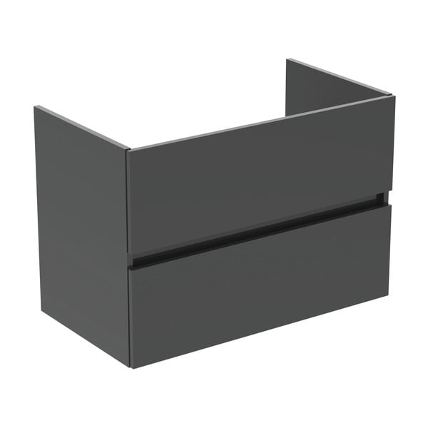 Szara wisząca szafka pod umywalkę 80x55 cm Eurovit+ – Ideal Standard-image-2