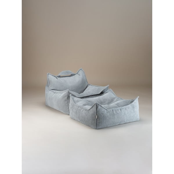 Miętowy sztruksowy dziecięcy worek do siedzenia Chair – Wigiwama-image-3