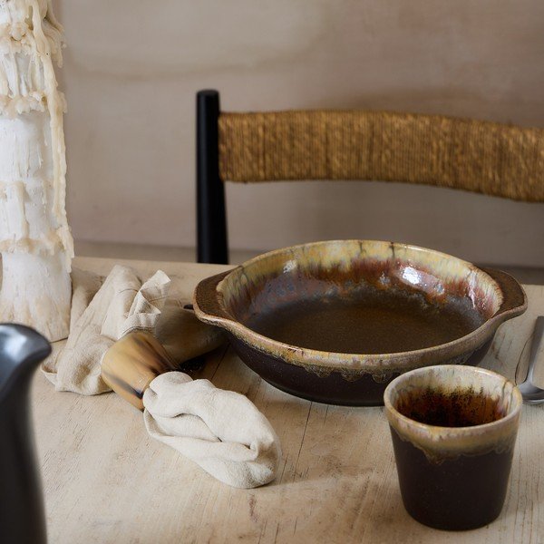 Brązowy głęboki kamionkowy talerz Poterie – Casafina-image-1