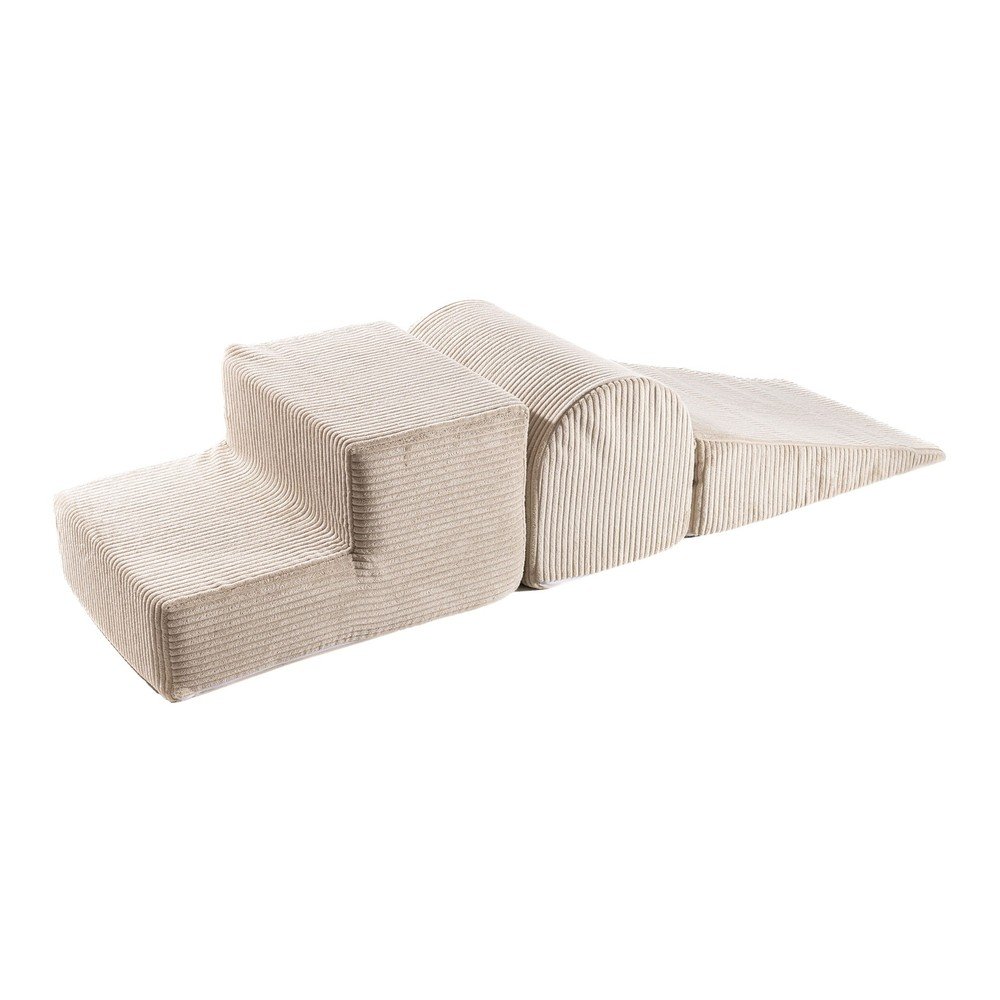 Beżowy sztruksowy piankowy plac zabaw 3 szt. wysokość 30 cm 45x143 cm – Meowbaby