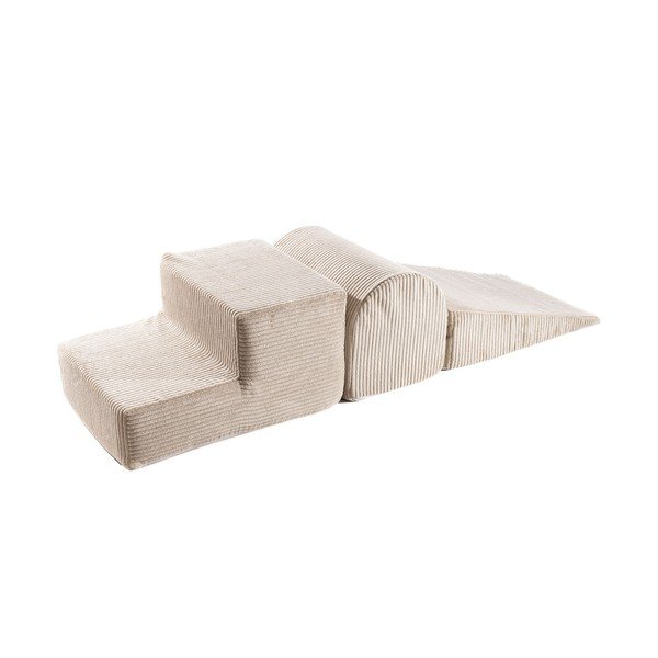 Beżowy sztruksowy piankowy plac zabaw 3 szt. wysokość 30 cm 45x143 cm – Meowbaby