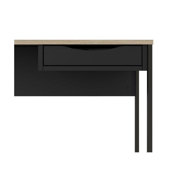 Czarne biurko Tvilum Function Plus, 110 x 48 cm-image-4