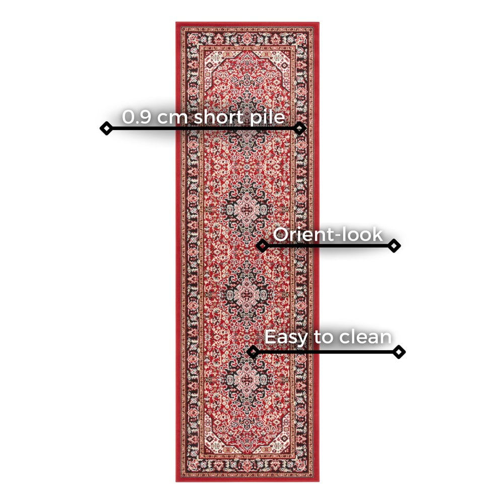 Czerwony chodnik Nouristan Skazar Isfahan, 80x250 cm (zdjęcie 6)