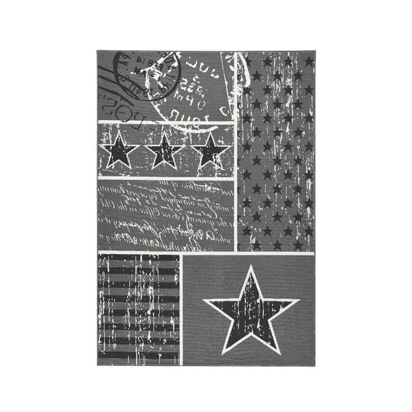 Szary dywan Hanse Home City & Mix Stars, 140x200 cm
