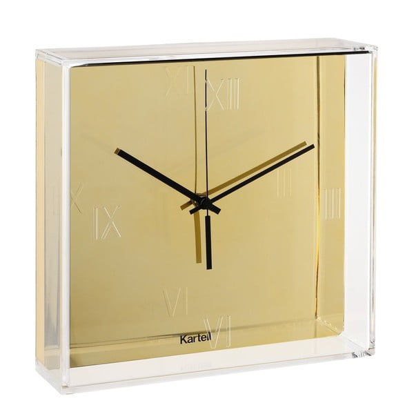 Złoty zegar wiszący Kartell Tic & Tac New