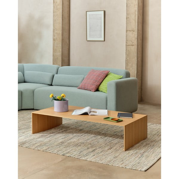 Stolik w dekorze dębu w jasnym naturalnym kolorze 70x140 cm Litto – Kave Home-image-2