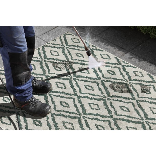 Zielono-biały dywan dwustronny NORTHRUGS Rio, 200x290 cm-image-1