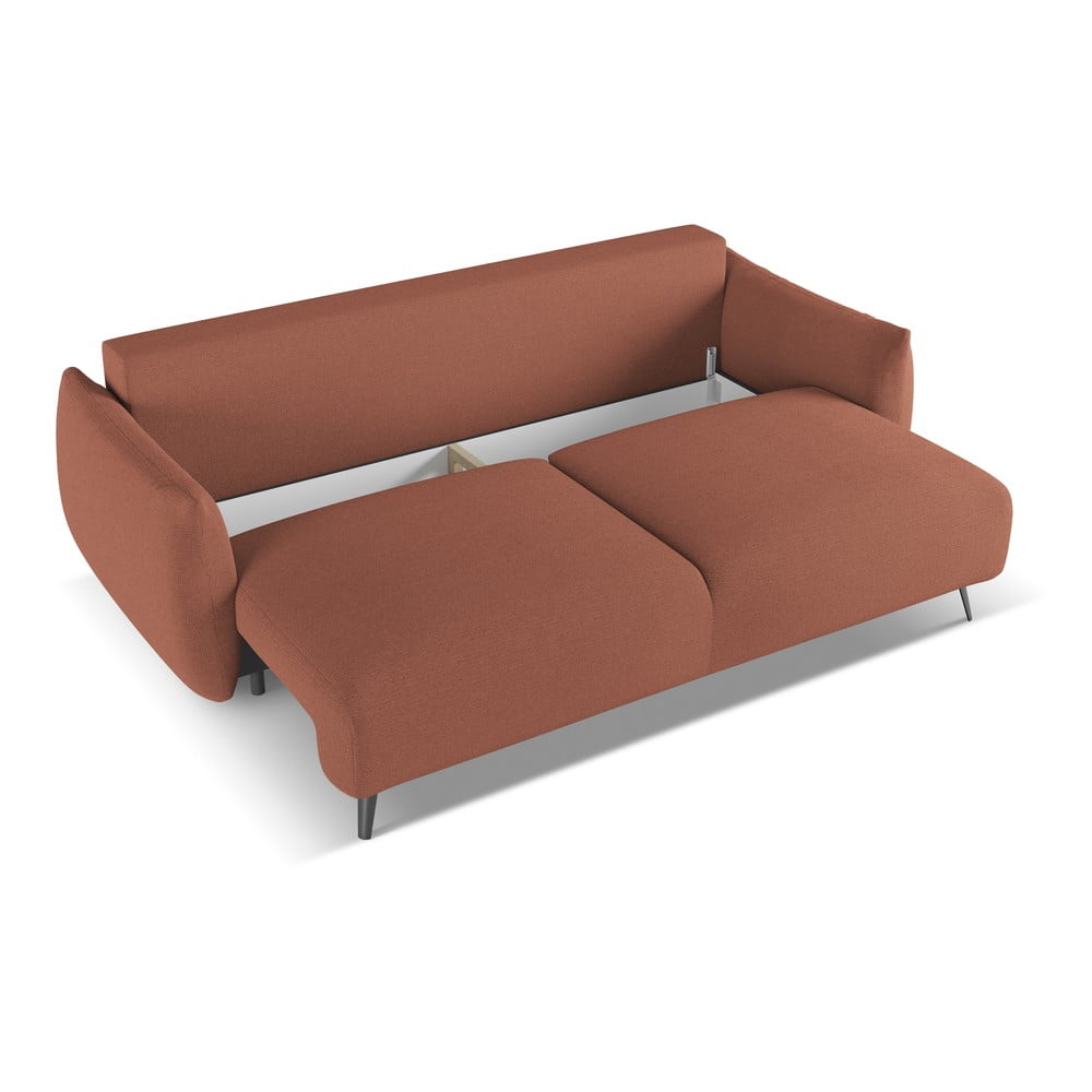 Różowa sofa 230 cm Malie – Makamii (zdjęcie 7)