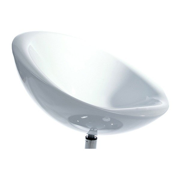 Biały fotel obrotowy Kokoon Design Bowl-image-3