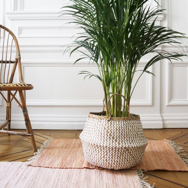 Jasny koszyk z trawy morskiej Compactor Zic Zac, ⌀ 35 cm-image-1