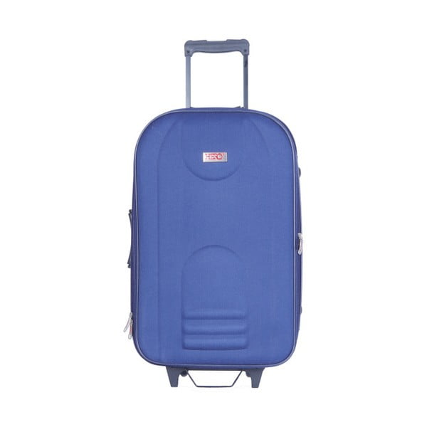 Niebieska walizka na kółkach Hero Airplane, 41 l