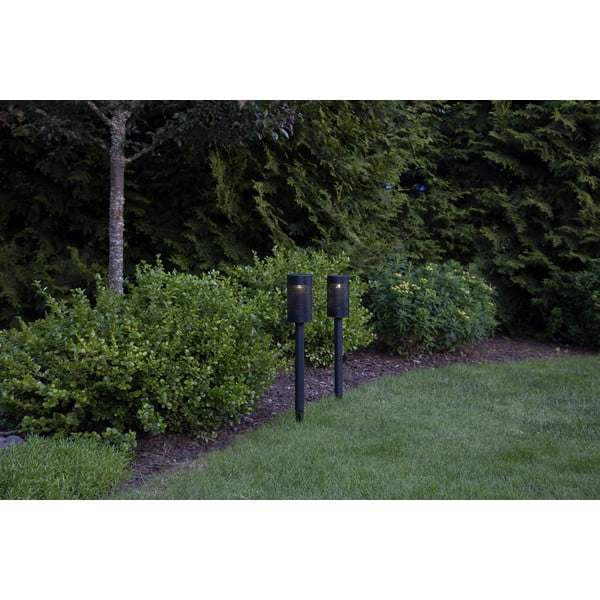 Czarne oświetlenie solarne LED ze stali nierdzewnej Star Trading Blace, wys. 46 cm-image-3