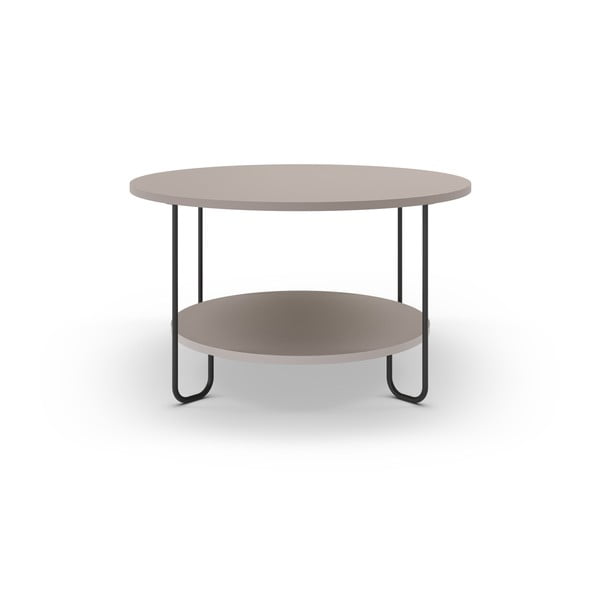 Szary okrągły stolik ø 80 cm Tonka – Marckeric-image-3