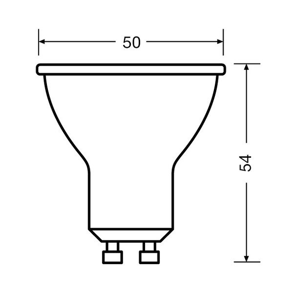 Żarówka LED z ciepłym światłem z gwintem GU10, 5 W – Candellux Lighting-image-3