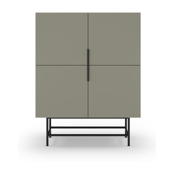 Zielonoszara szafka 100x128 cm Eldia – Marckeric