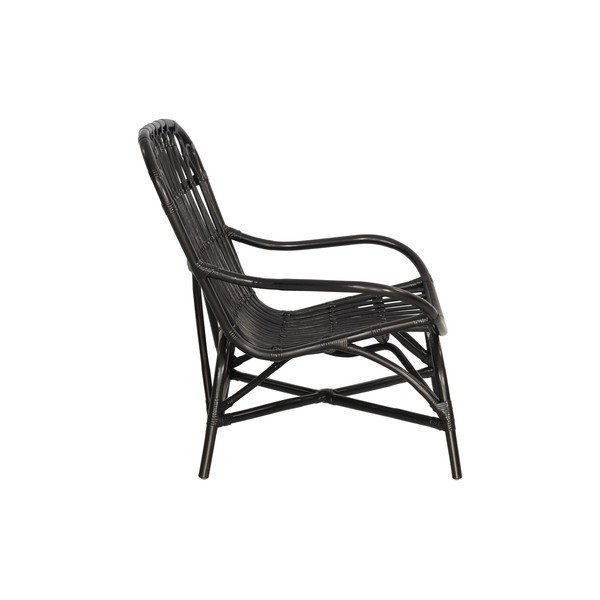 Czarny rattanowy fotel ogrodowy Bonami Essentials Sara-image-2