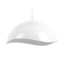 Biała lampa wisząca z metalowym kloszem ø 50 cm Waved – Leitmotiv