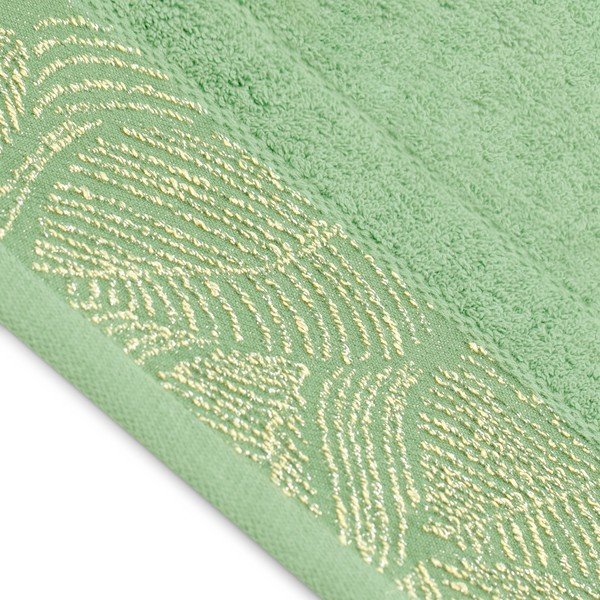 Jasnozielone bawełniane ręczniki zestaw 3 szt. frotte Bellis – Restilo-image-2