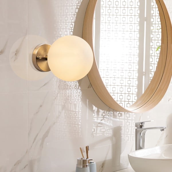 Biały/w kolorze brązu kinkiet ø 15 cm Atmaca – Opviq lights-image-3