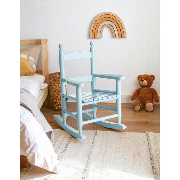 Niebieskie krzesło dziecięce z litego drewna topolowego – Premier Housewares-image-1