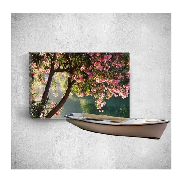 Obraz 3D Mosticx Boat On River, 40x60 cm