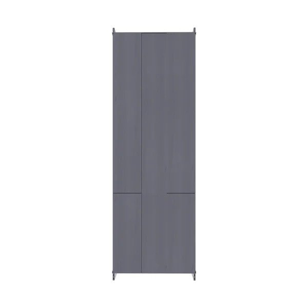 Szara witryna z litego drewna sosnowego 74x223x37 cm Anita – Støraa-image-4