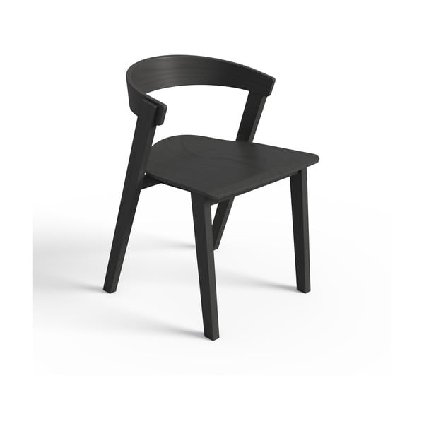 Czarne krzesła z litego drewna bukowego zestaw 2 szt. Sand – TemaHome