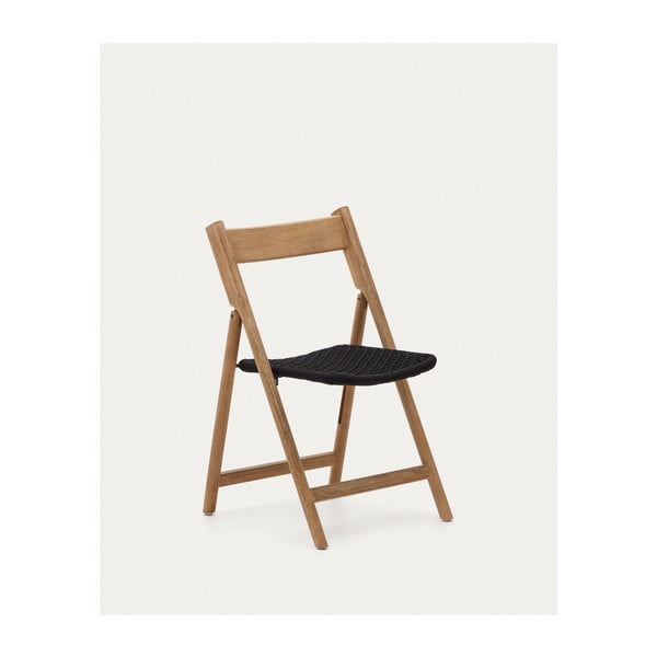 Czarne drewniane krzesło ogrodowe Dandara – Kave Home