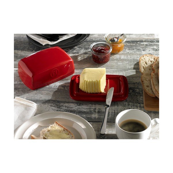 Czerwona ceramiczna maselniczka – Emile Henry-image-3
