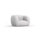 Jasnoszary fotel z materiału bouclé Essen – Cosmopolitan Design